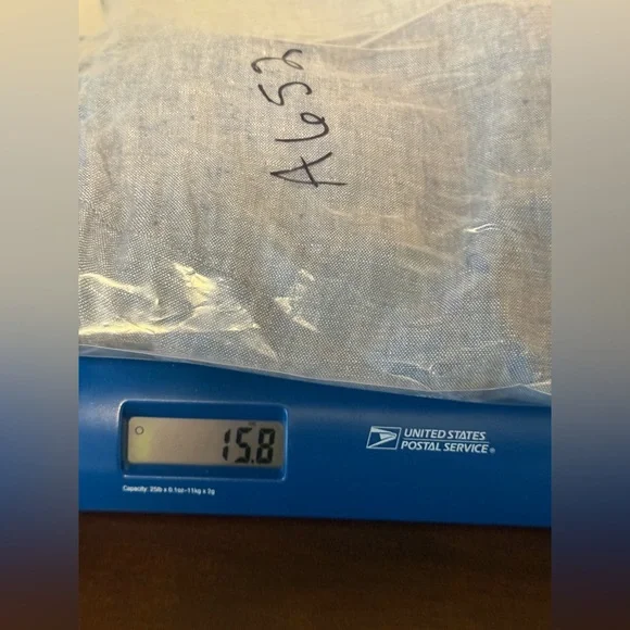 Garnet Hill size 8 linen Casual Blue Button-Up Dress. A652 - Picture 7 of 7